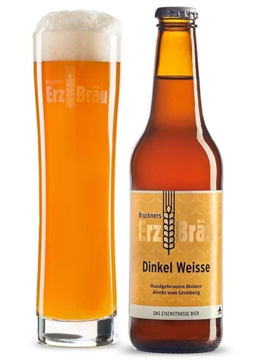 Bio Dinkel Weiße 0,33 L - Bruckners Erzbräu 12er Paket